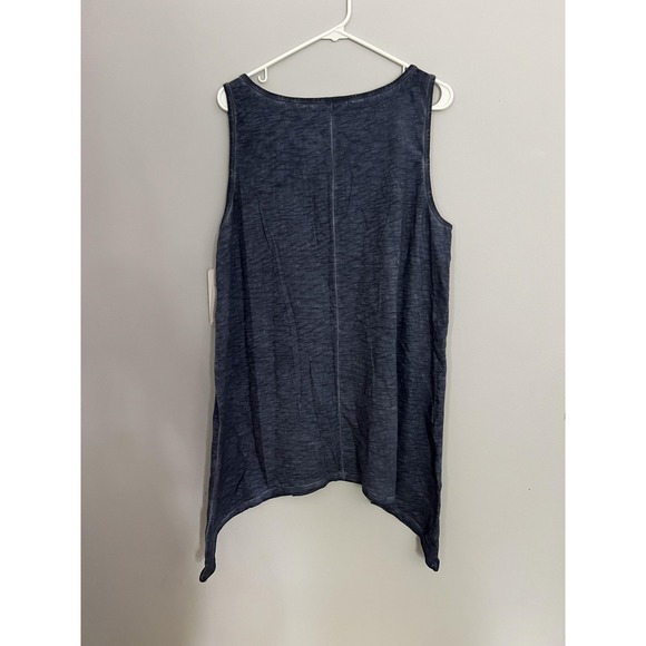 Soft Surroundings Tank Women XL Beaded Sleeveless Asymmetrical Embellished NWT - Picture 2 of 14